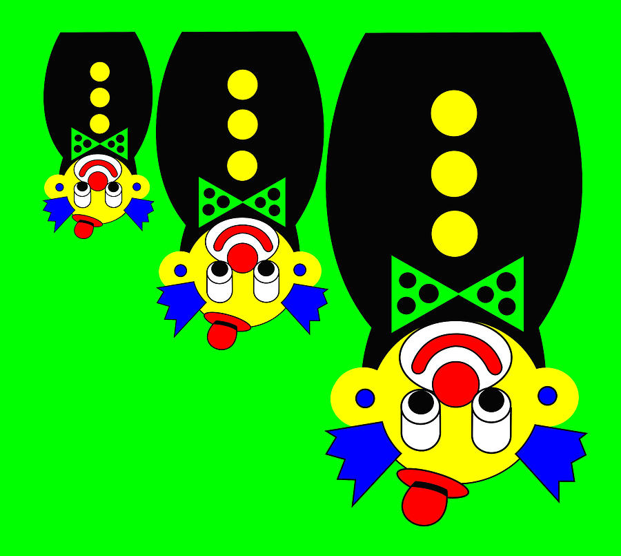 3 Russian Clown Dolls stand on the head for you Digital Art by Asbjorn Lonvig 3 Russian Clown Dolls stand on the head for you Digital Art by Asbjorn Lonvig