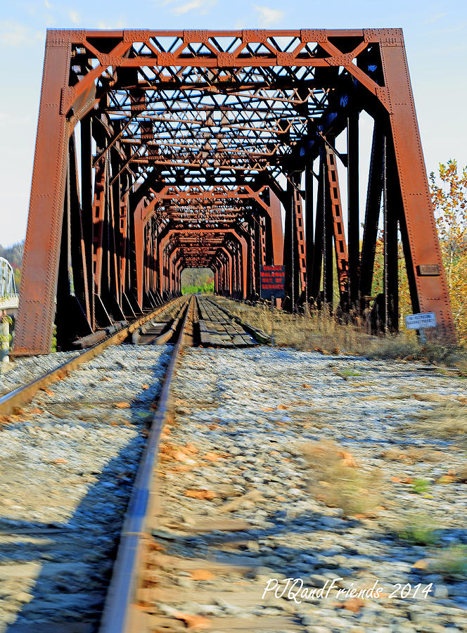 Rusty Red Bridge #3 Photograph by PJQandFriends Photography