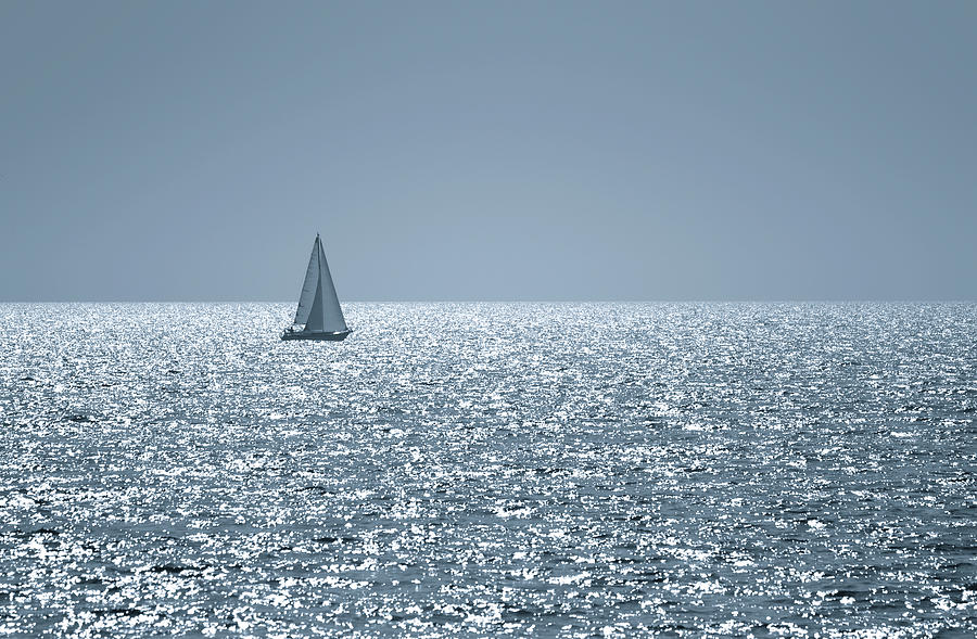 Sail boat Digital Art by Modern Abstract