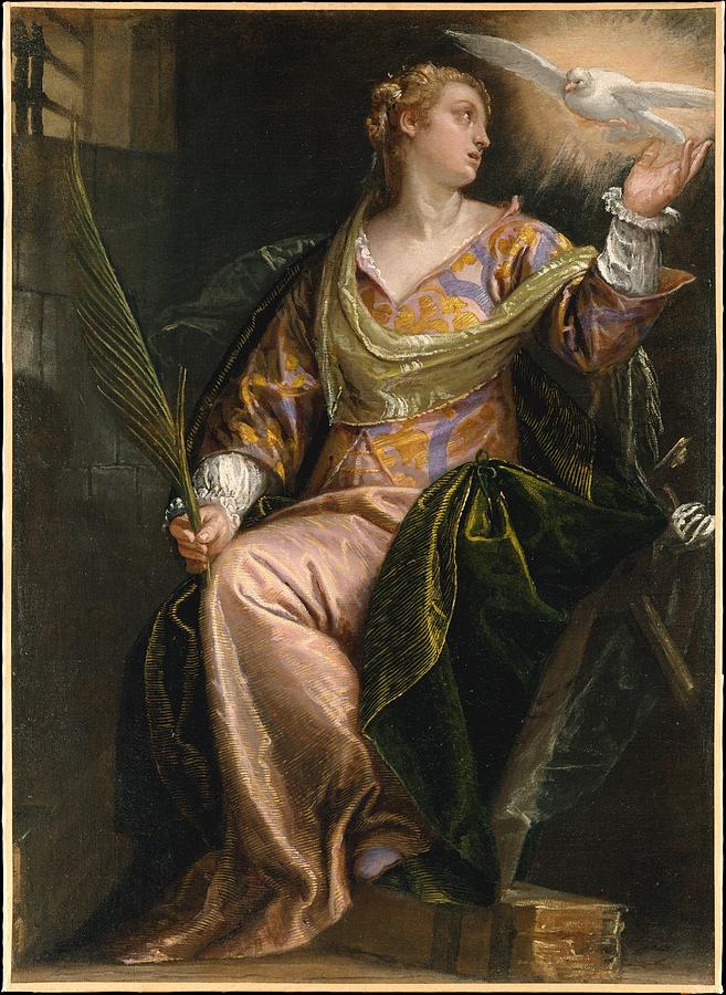 Saint Catherine Of Alexandria In Prison Painting by Paolo Veronese - Pixels