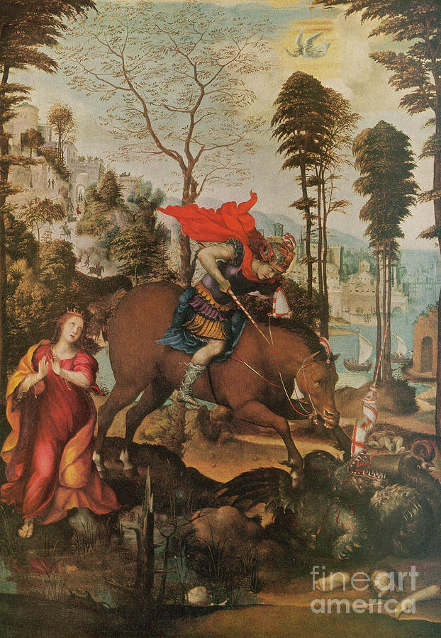 Saint George And The Dragon #3 Photograph by Photo Researchers