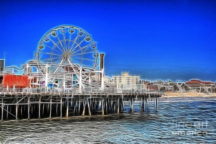Santa Monica Pier Photograph by Doc Braham