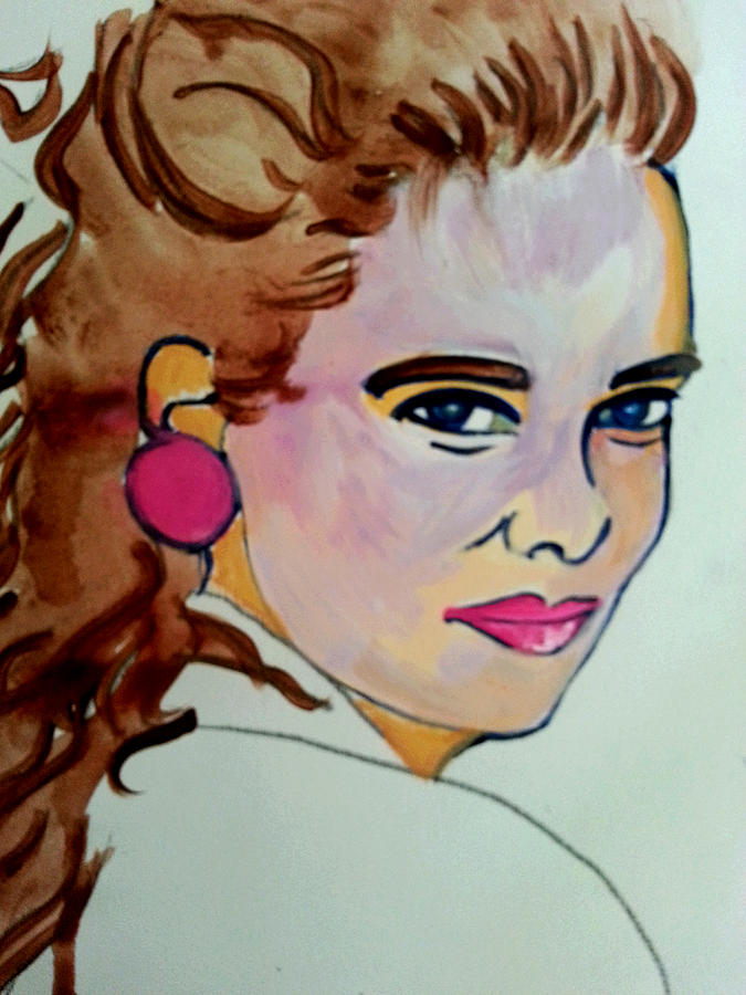 Portrait Painting - Sarah #3 by Nikki Dalton