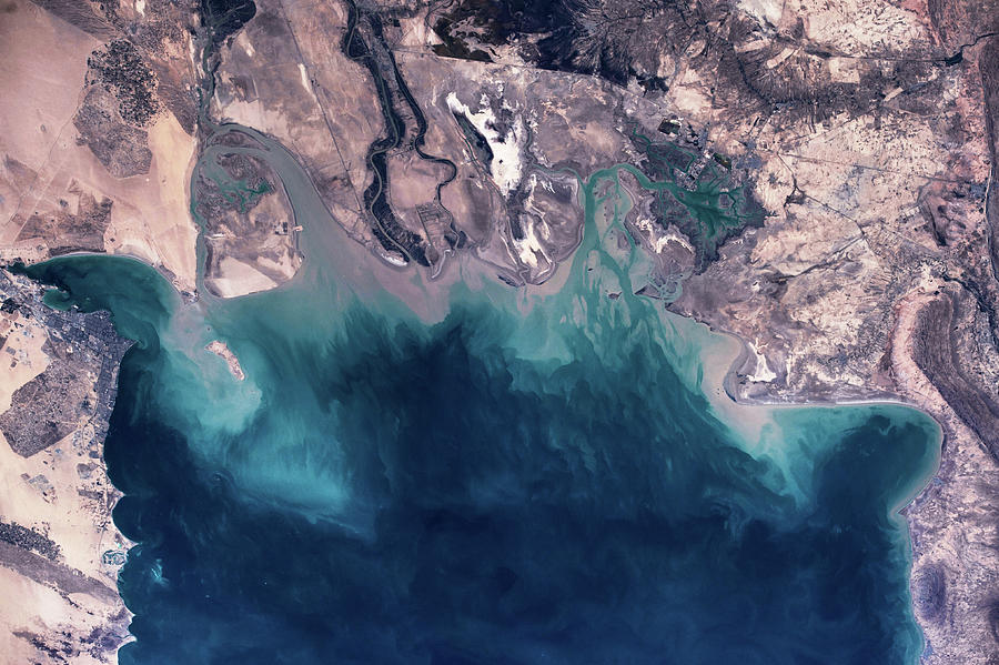 Satellite View Of Coastal Area #3 Photograph by Panoramic Images