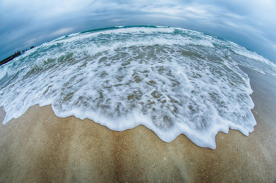 Seascape With Waves And Sand Beach #3 Photograph by Alex Grichenko