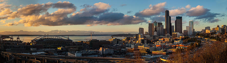 Seattle Dusk Photograph by Mike Reid - Fine Art America