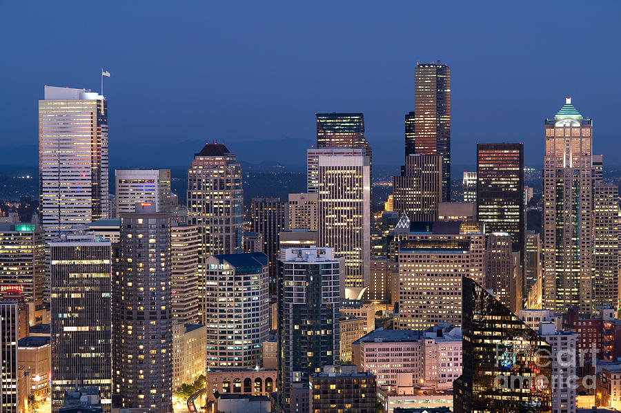 Seattle Skyline Photograph by Jim Corwin - Fine Art America