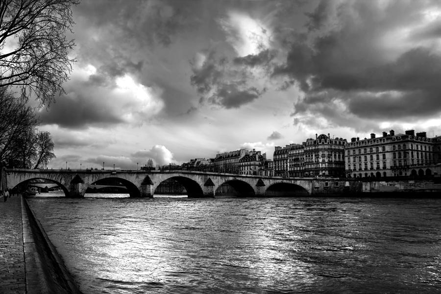 Sena river in Paris after storm Photograph by Radoslav Nedelchev - Fine ...