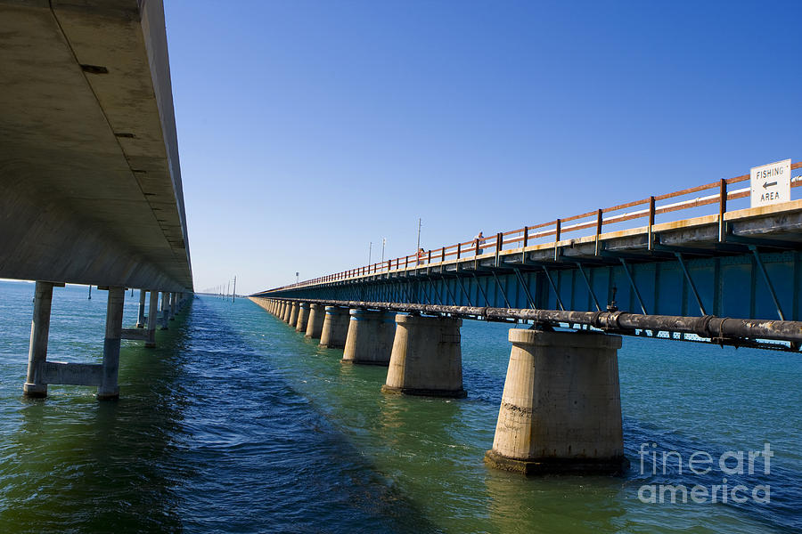 Seven Mile Bridge Florida Keys Photograph by Jason O Watson - Fine Art ...