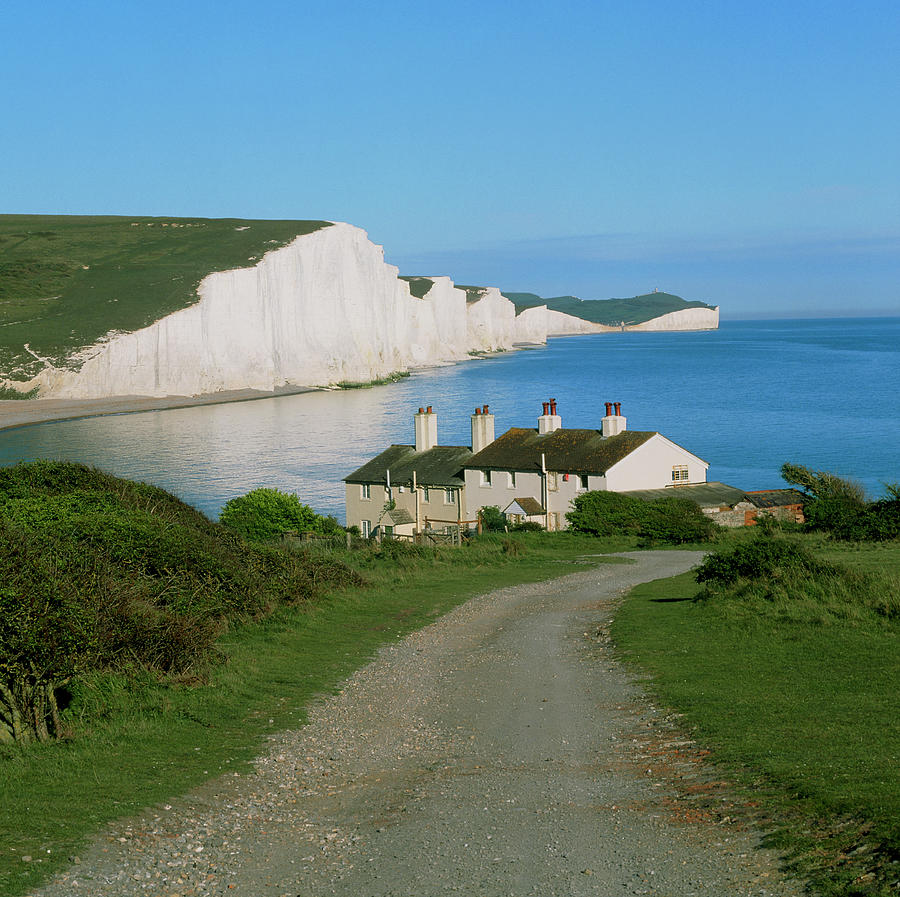Seven Sisters Chalk Cliffs Photograph by Martin Bond/science Photo ...