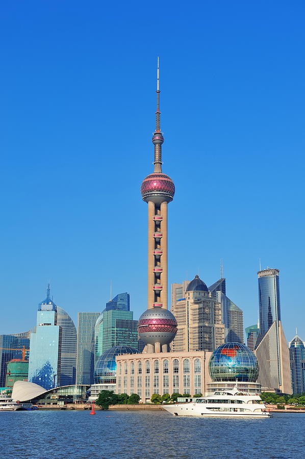Shanghai skyline #3 Photograph by Songquan Deng