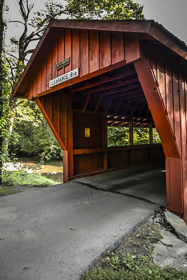 Shelby Covered Bridge #3 Photograph by Chris Smith
