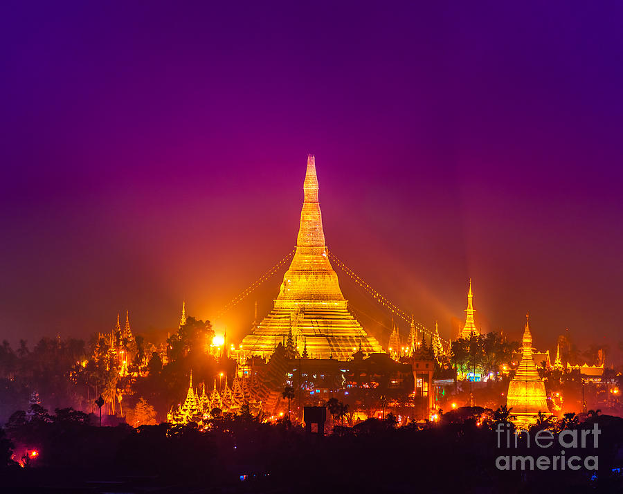 Shwedagon Paya - Yangoon #3 Photograph by Luciano Mortula