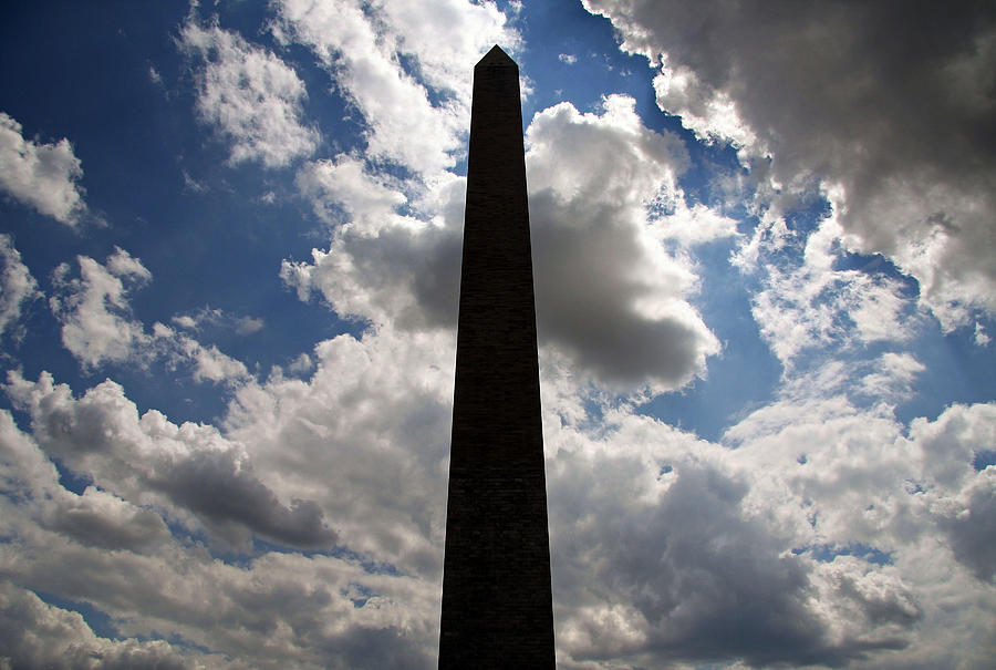 Silhouette Of The Washington Monument Photograph by Cora Wandel