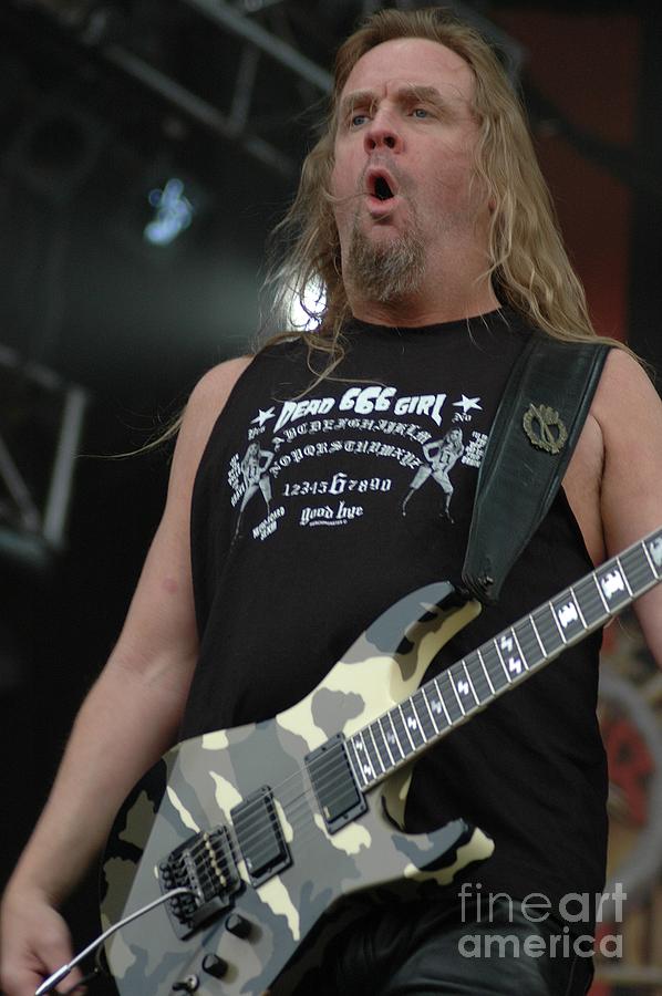 Slayer Jeff Hanneman #3 Photograph by Jenny Potter