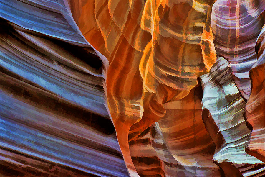 Antelope Canyon Photograph - Slot Canyon by Allen Beatty