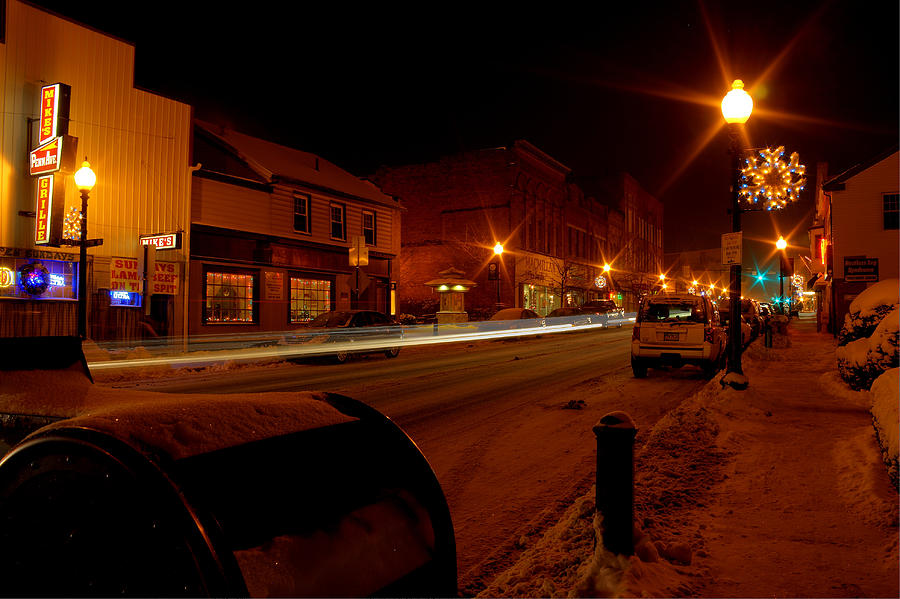 Small Town Christmas #3 Photograph by David Dufresne