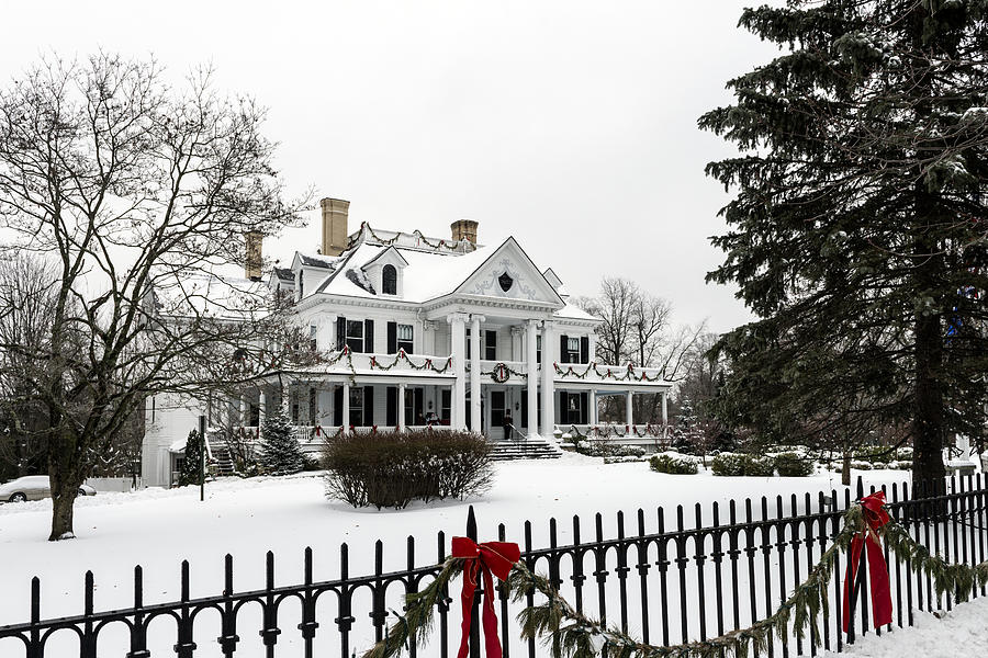 Snow scene in Ridgefield Connecticut #3 Photograph by Carol M Highsmith