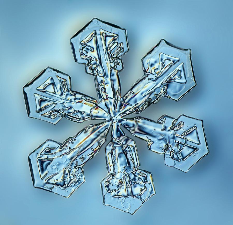 Snowflake Crystal #3 Photograph by Gerd Guenther