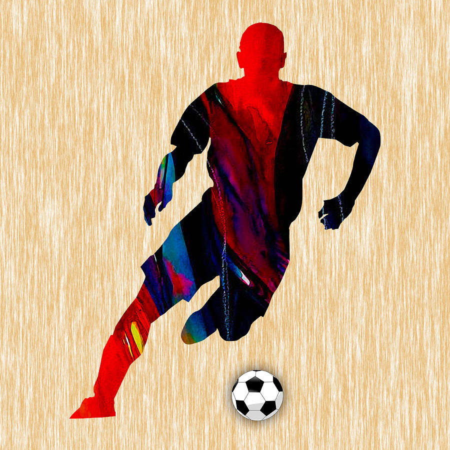 Soccer #15 Mixed Media by Marvin Blaine