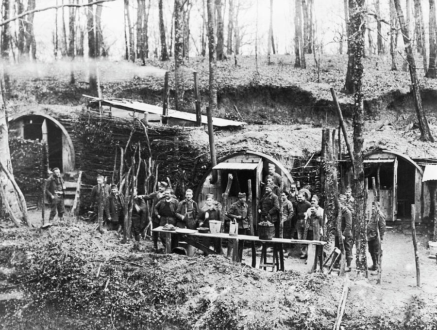 Soldiers On The Maginot Line #3 Photograph by Underwood Archives