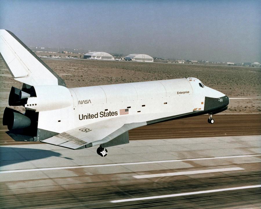 Enterprise Photograph - Space Shuttle Prototype Testing #3 by Nasa