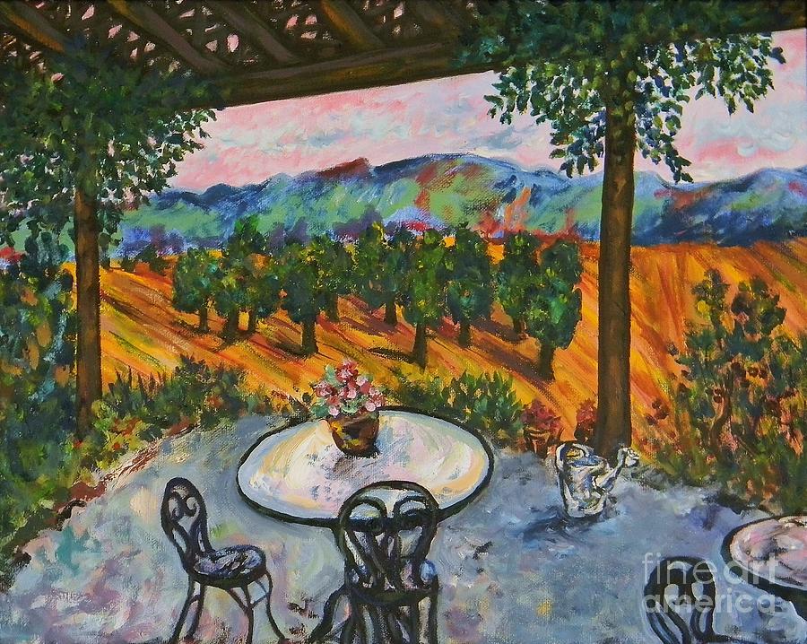 Mountain Painting - Spot to Wine and Dine #3 by Emily Michaud