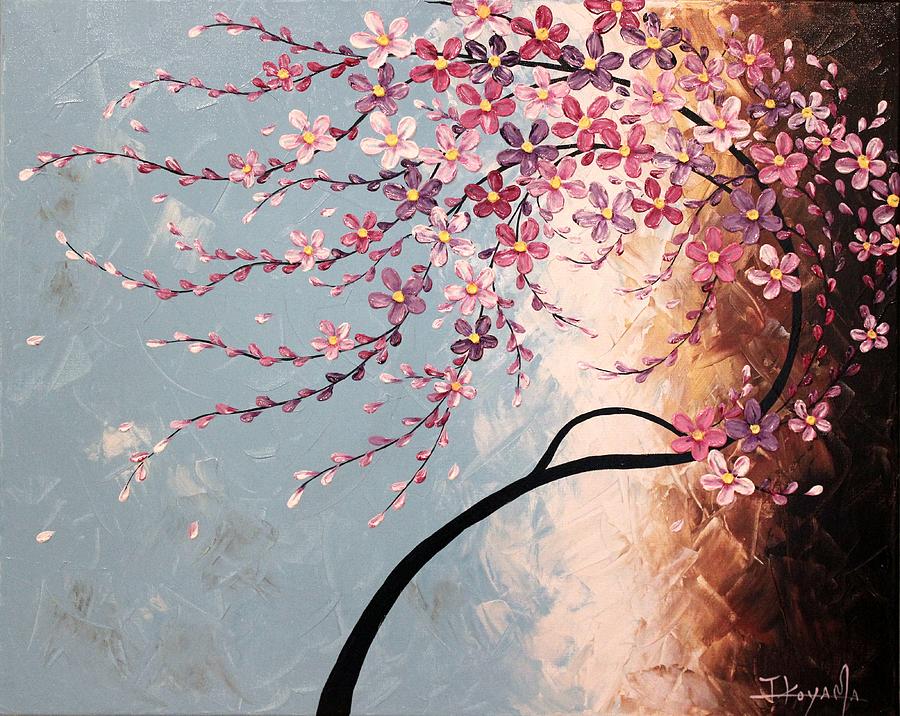 Abstract Painting - Spring Blossoms #2 by Tomoko Koyama