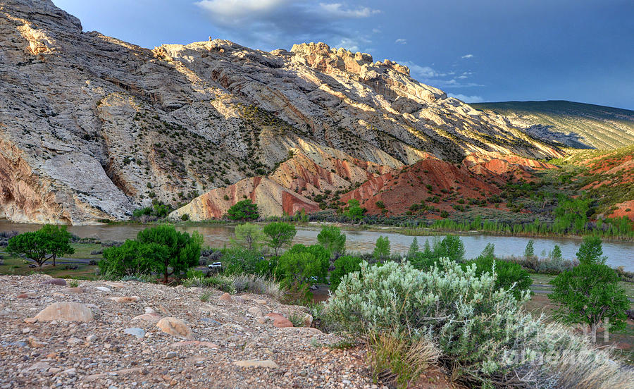 Spring Photograph - Spring Storm over Split Mountain Dinosaur National Monument #3 by Gary Whitton
