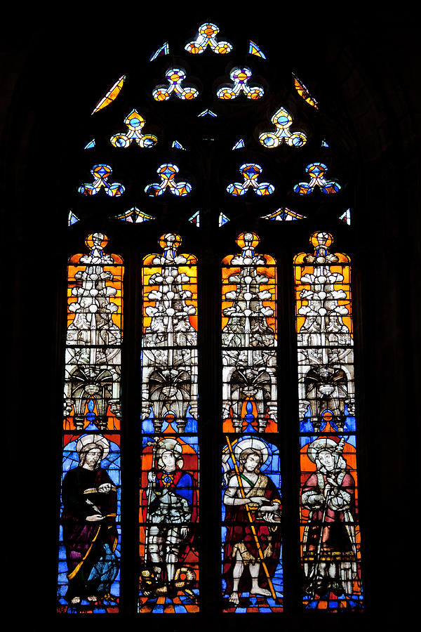 Stained Glass Window in the Seville Cathedral #3 Photograph by Artur Bogacki