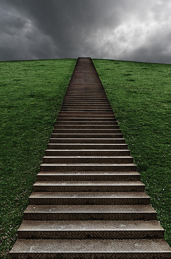 Stairs On A Hill Photograph by Hans Engbers