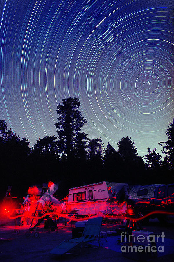 Star Trail Photograph - Star Trails #3 by Chris Cook