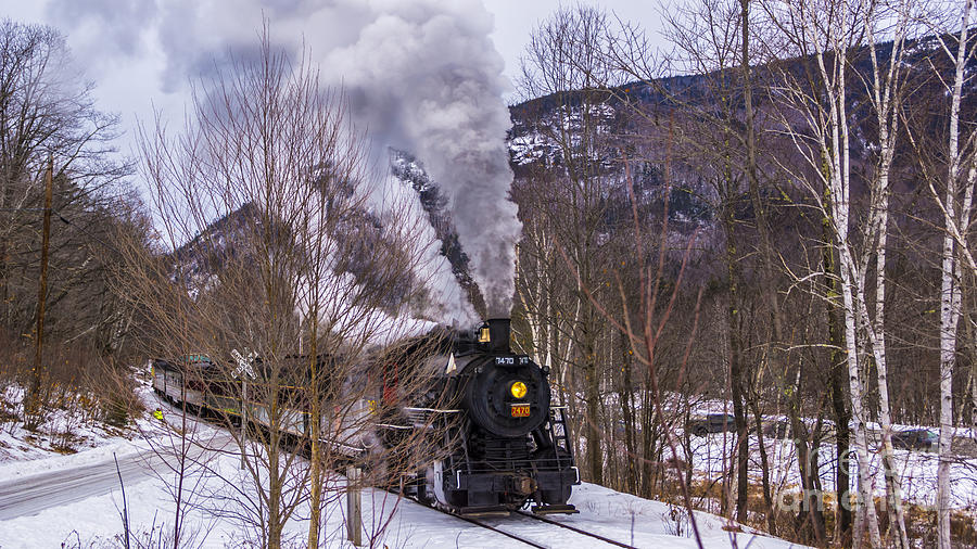 Steam In The Snow 2015 #4 Photograph by New England Photography