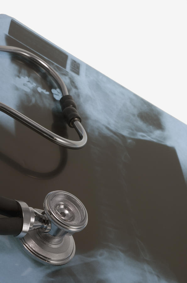 Stethoscope And X-ray #3 Photograph by Science Stock Photography