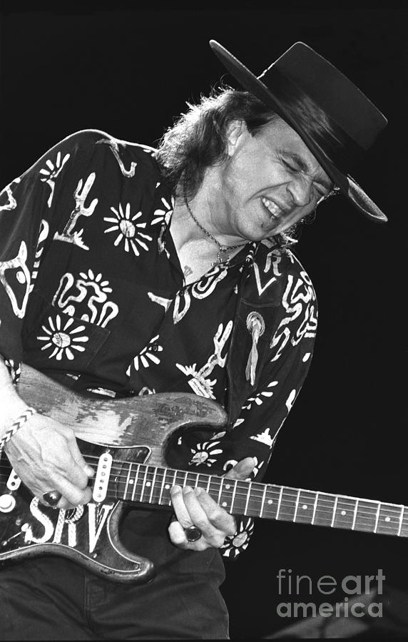 Stevie Ray Vaughan Photograph - Stevie Ray Vaughan #4 by Concert Photos