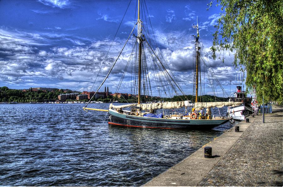 Boat Photograph - Stockholm Harbor - Sweden #3 by Jon Berghoff