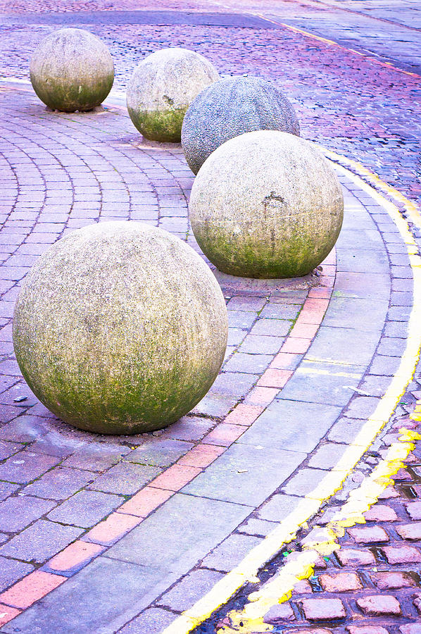 Architecture Photograph - Stone balls #3 by Tom Gowanlock