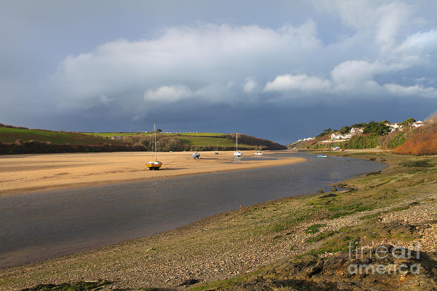 Storm Approaches the Gannel Estuary Newquay Cornwall #3 Photograph by Nicholas Burningham