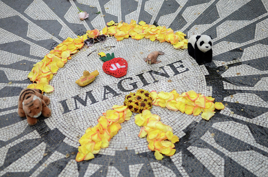 Strawberry Fields In Central Park Photograph By Nano Calvo | Fine Art ...