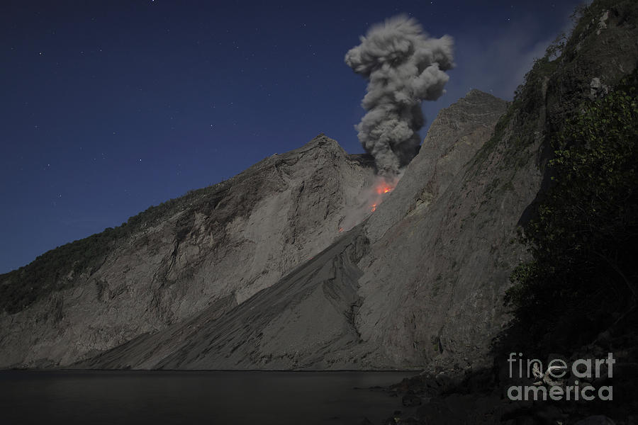 Strombolian Type Eruption Of Batu Tara #3 Photograph by Richard Roscoe