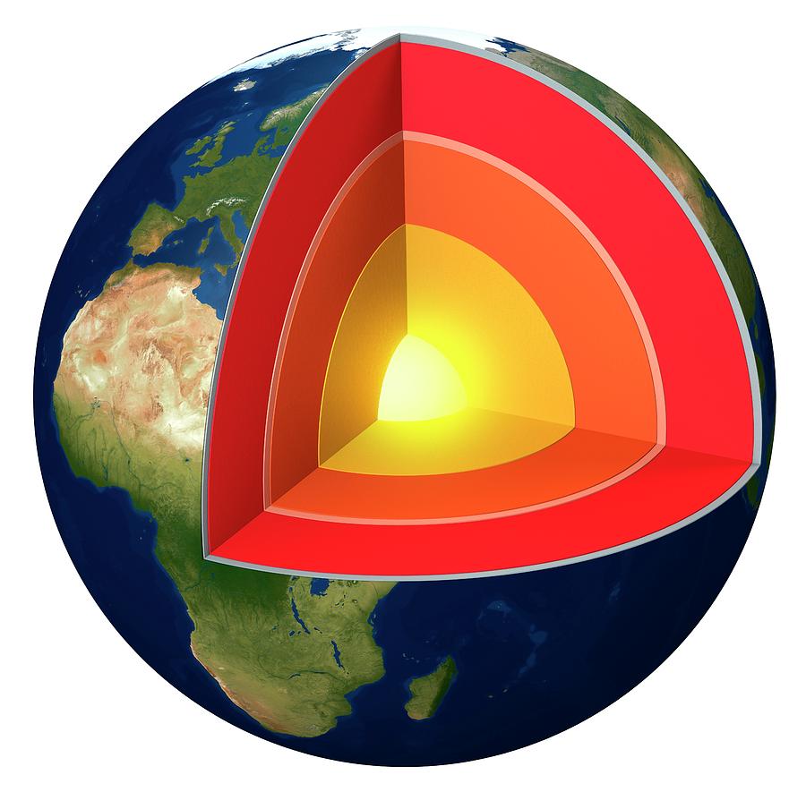 Structure Of The Earth #3 by Mikkel Juul Jensen