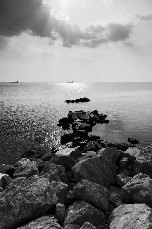 Holiday Photograph - Sunrays scattered by clouds over Trieste Bay #3 by Ian Middleton