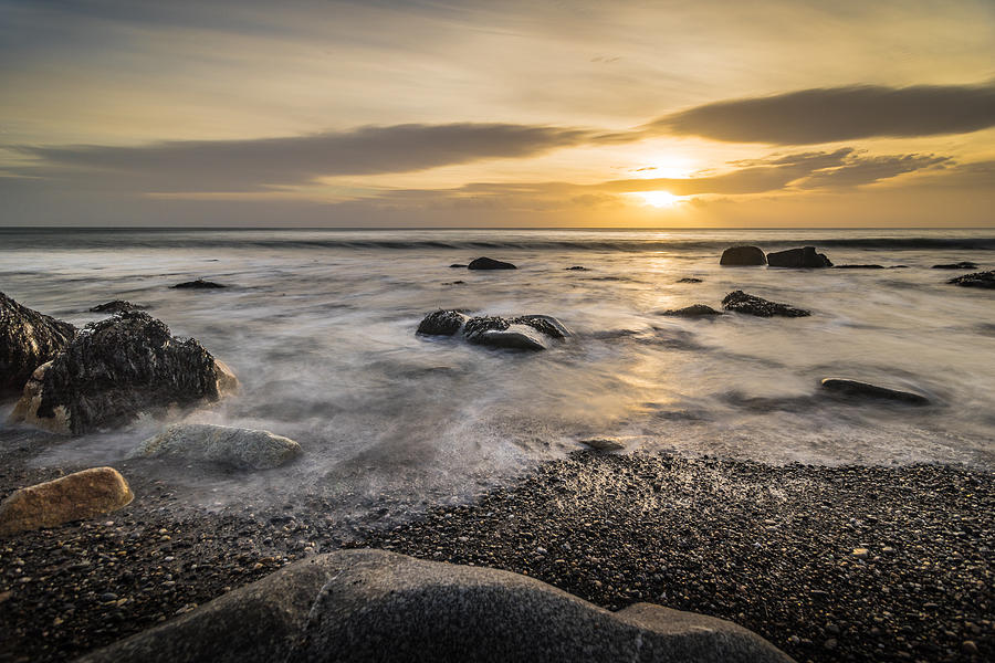 Beach Photograph - Sunrise in White Rock Dalkey Ireland #1 by Giuseppe Milo