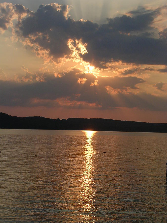 Sunset at Torch Lake Photograph by Barbara Mays - Fine Art America