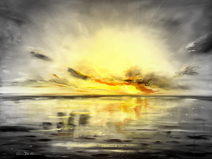 Sunset #3 Painting by Gina De Gorna