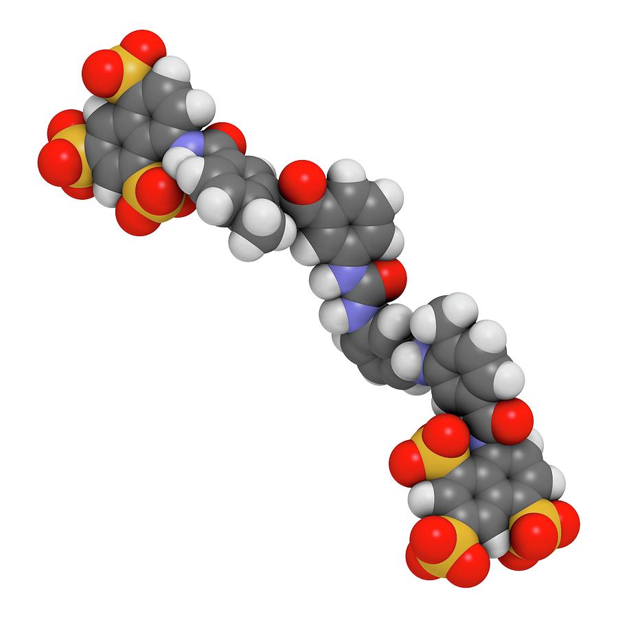 Sodium Photograph - Suramin Sleeping Sickness Drug Molecule #3 by Molekuul