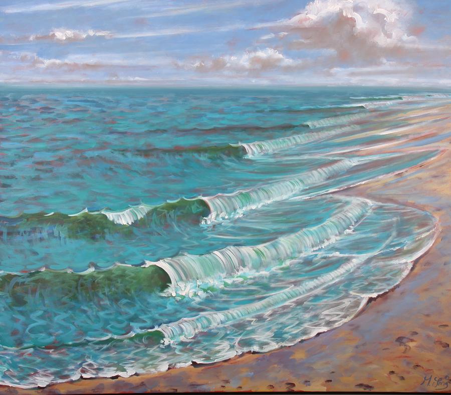 Surf 3 Painting by Gary M Long