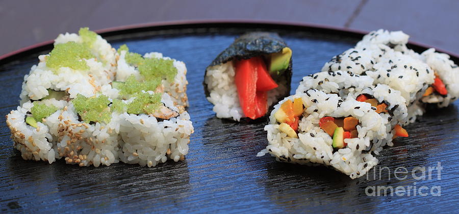 Sushi California Roll #3 Photograph by Henrik Lehnerer