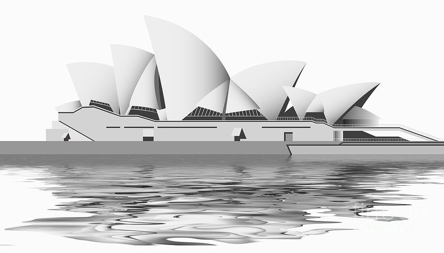 Sydney Opera House #3 Digital Art by Michal Boubin
