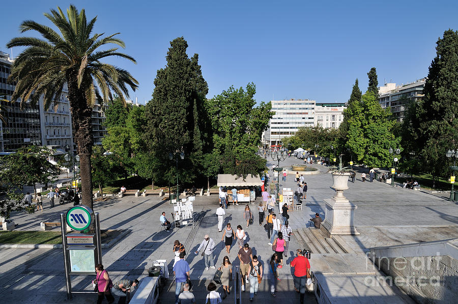 Syntagma square in Athens #1 Photograph by George Atsametakis